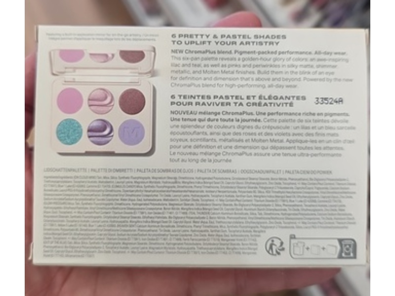 Morphe ChromaPlus 6-Pan Eyeshadow Palette, Sky-Fi, 0.26 oz/7.5 g