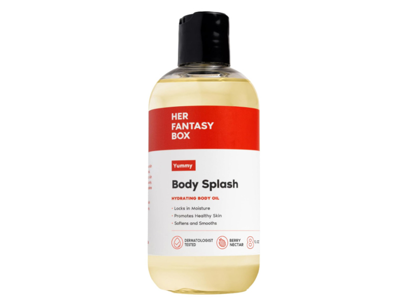 Her Fantasy Box Body Splash Hydrating Body Oil, Yummy, 8 fl oz