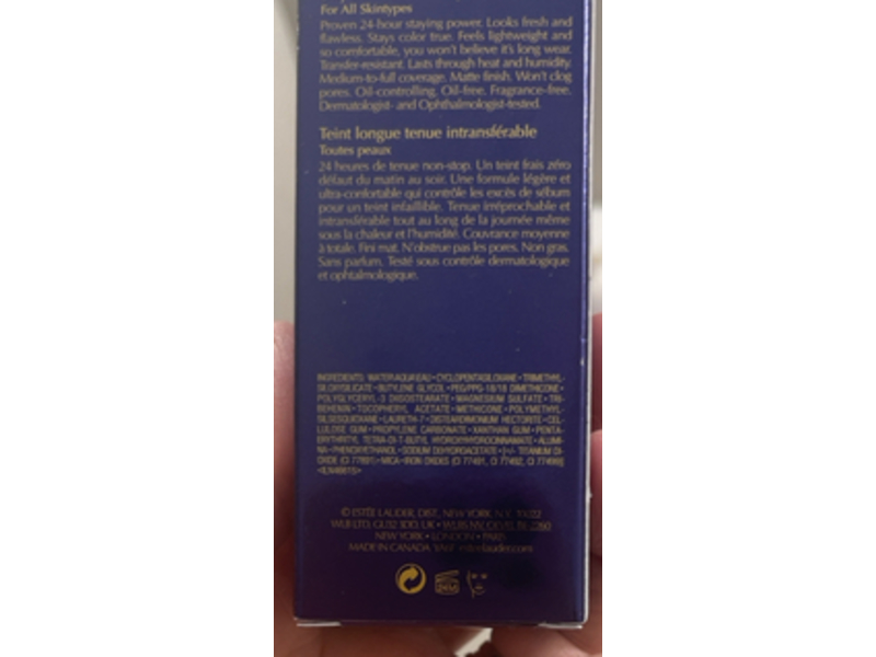 Estee Laude Double Wear Stay-In-Place Makeup,1N0 Porcelain, 1 fl oz/30 mL