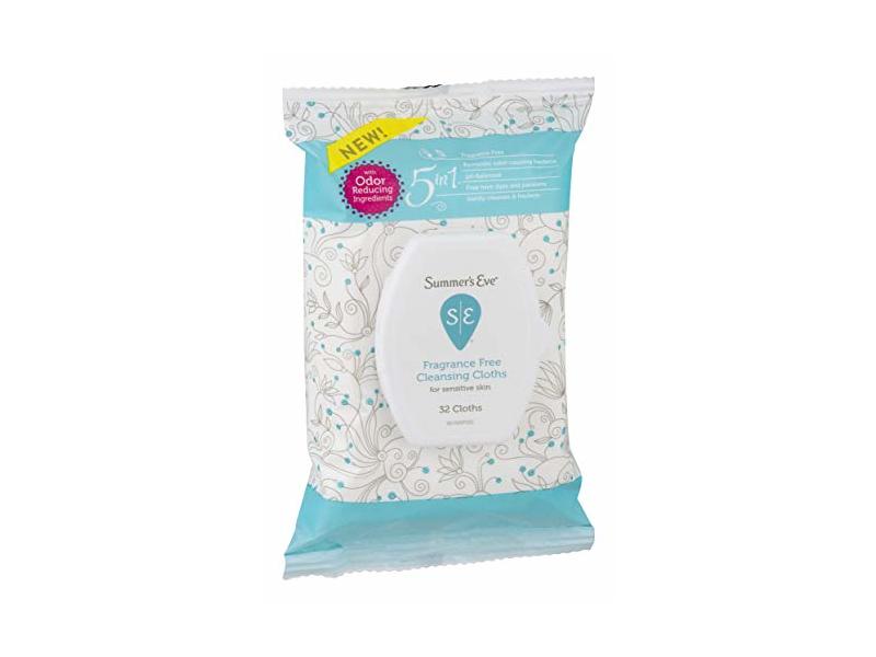 Summer's Eve Cleansing Cloths Fragrance Free 32 Count