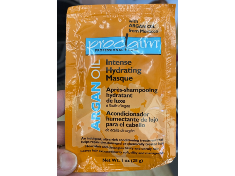 Proclaim Intense Hydrating Masque, Argan Oil, 1 oz/28 g