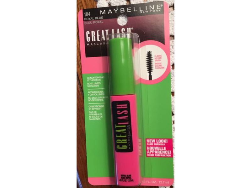 Maybelline New York Great Lash Mascara, Royal Blue, 0.43 fl oz / 12.7 ml