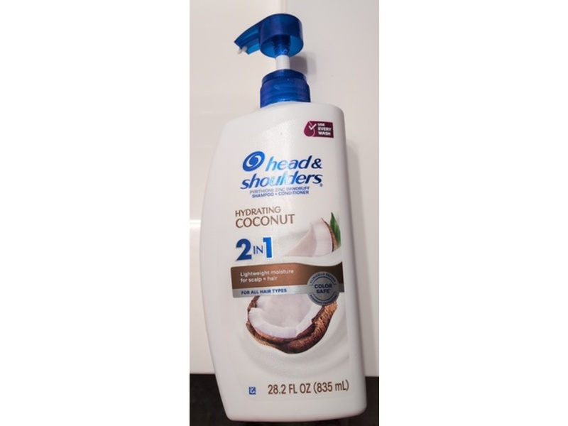 Head & Shoulders 2 In 1 Shampoo + Conditioner, Hydrating Coconut, 28.2 fl oz/835 mL
