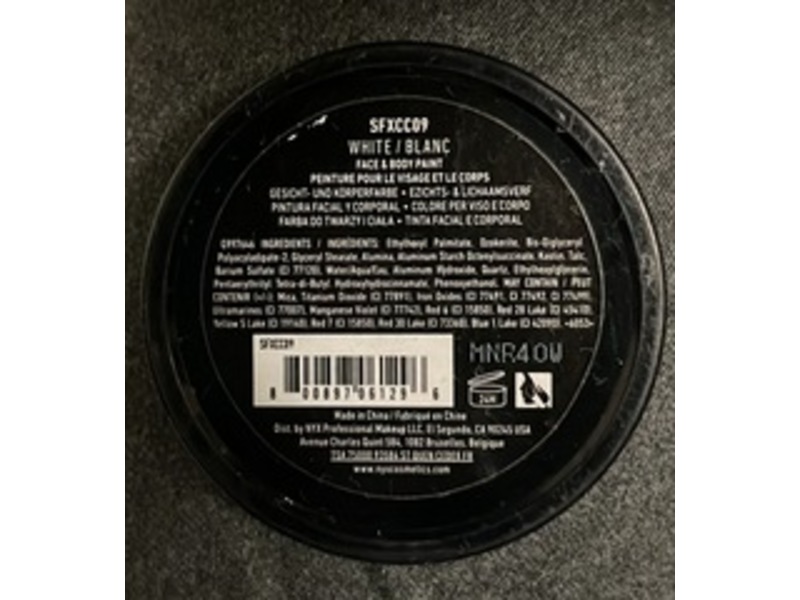 Nyx Professional Makeup SFX Creme Colour Face & Body Paint, White, 0.21 oz/6 g