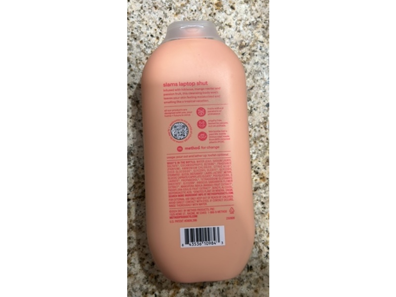 Method Body Wash, Island Mist, 18 fl oz/532 mL