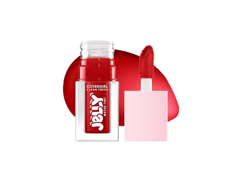 CoverGirl Clean Fresh Jelly Water Lip + Cheek Tint, 20 Cherry Burst, 0,19 oz