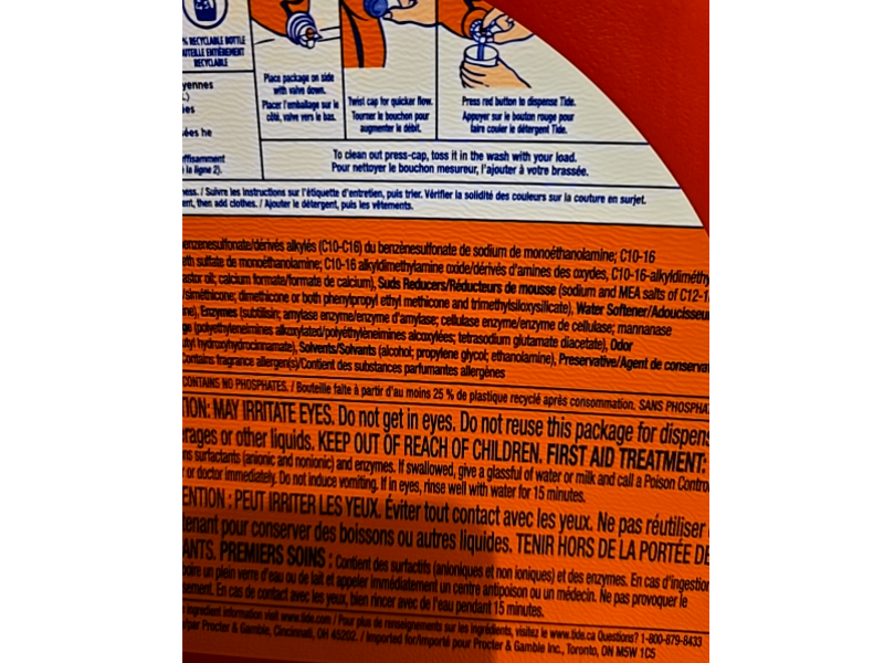 Tide Liquid Laundry Detergent, April Fresh, 106 Loads, 149 fl oz/4.4 L