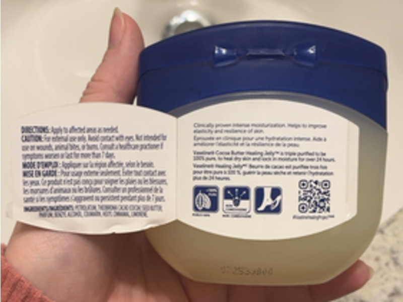 Vaseline Healing Jelly, Cocoa Butter, 215 g