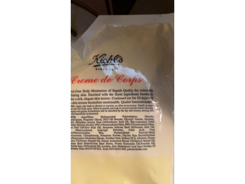 Kiehl's Creme De Corps All-Over Body Moisturizer, 33.8 oz/1 L
