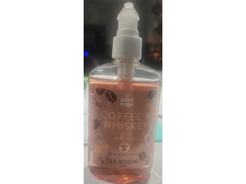 Giant Eagle Liquid Hand Soap, Coffee & Whisky, 7.5 fl oz/222 mL