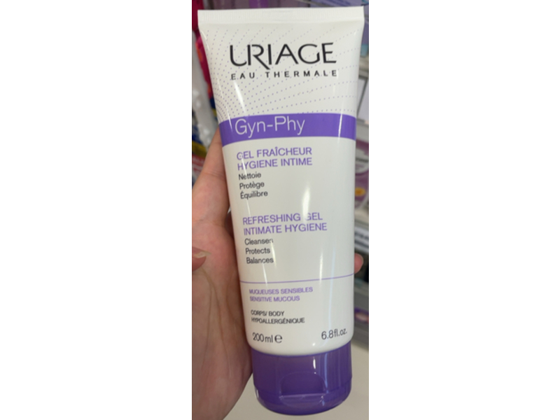 Uriage Eau Thermale Gyn - Phy Refreshing Gel, 6.8 fl oz/200 mL