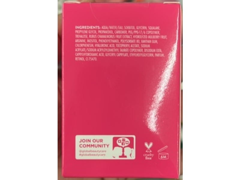 Global Beauty Care Hydrating Jelly Cream, Super Berry, 1.7 fl oz/50 mL