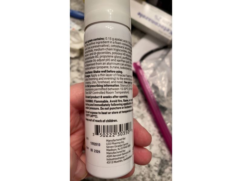 Finacea (azelaic acid) Foam 15%, 50g, Leo Pharma Inc. (RX)