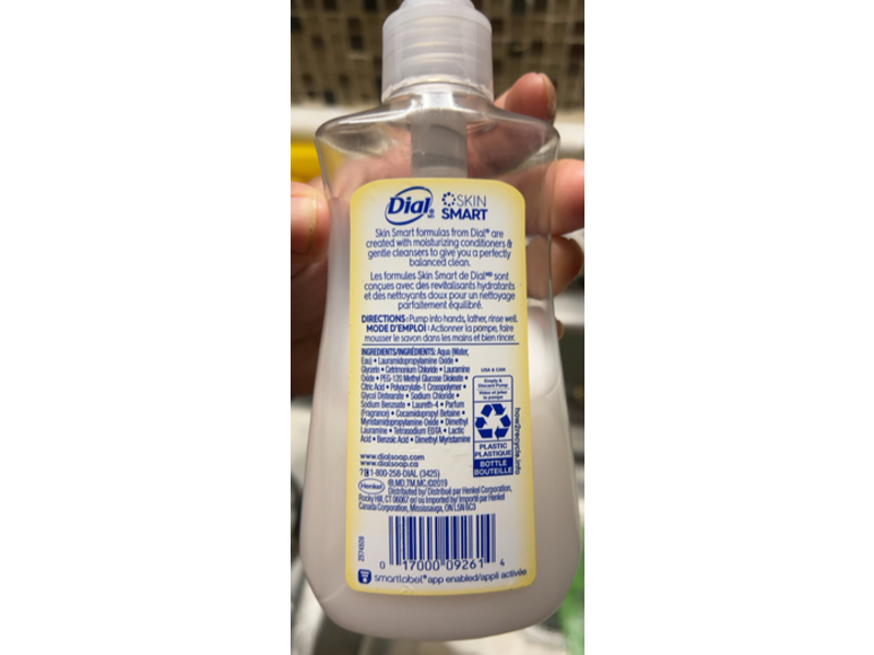 Dial Moisturizing Hand Soap, Vanilla Honey, 7.5 fl oz/221 mL, Pack Of 6