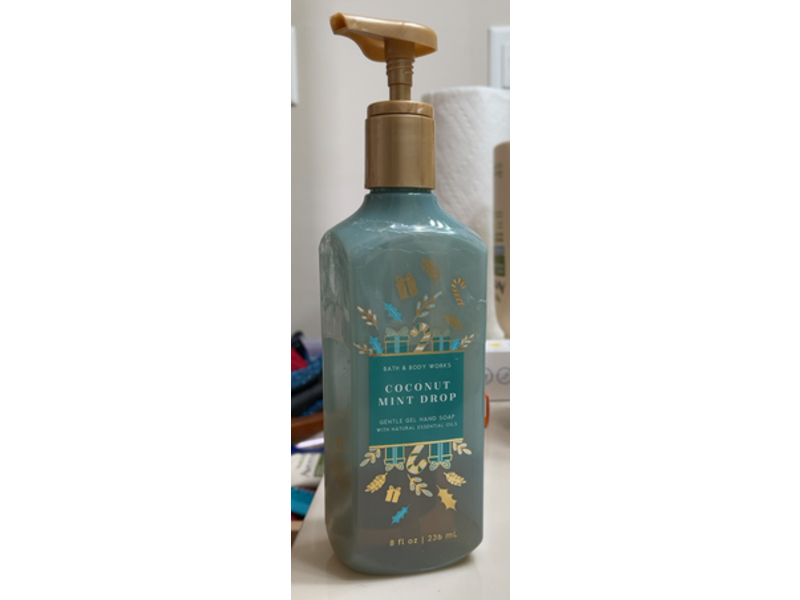 Bath & Body Works Gentle Gel Hand Soap, Coconut Mint Drop, 8 fl oz/236 mL