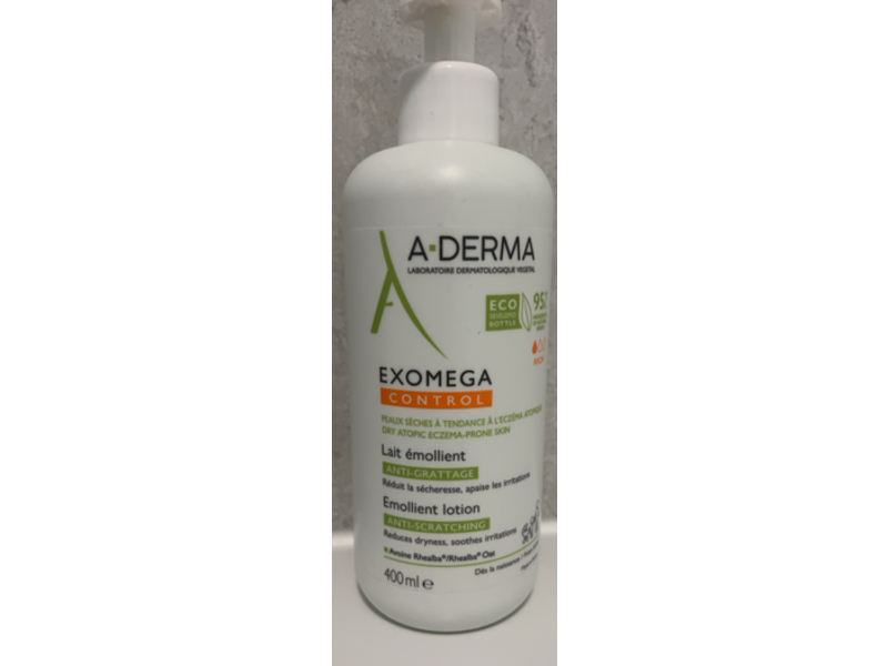 A-Derma Exomega Control Emollient Lotion, Anti-Scratching, 400 mL