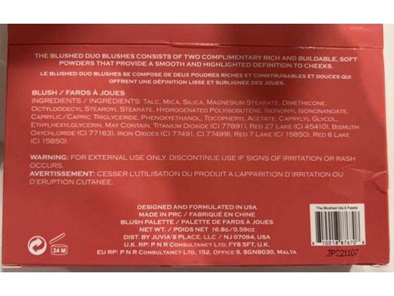 Juvias Place Blushed Rouge, Volume 4, 0.59 oz/16.8 g