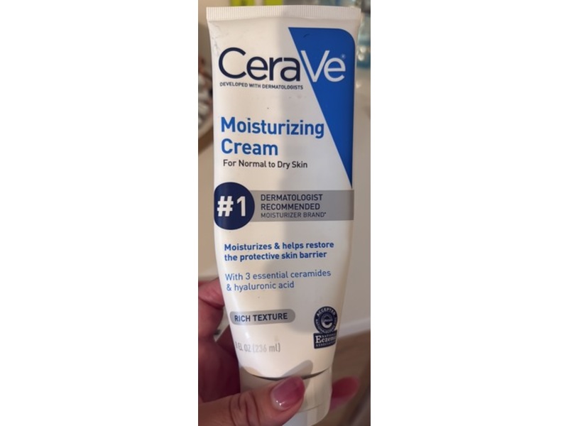 CeraVe Moisturizing Cream, Rich Texture, 8 fl oz/236 mL