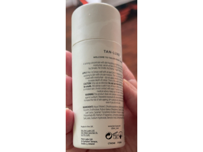 Tan Luxe The Face Illuminating Self Tan Drops, Medium/Dark 0.33 fl oz/10 mL