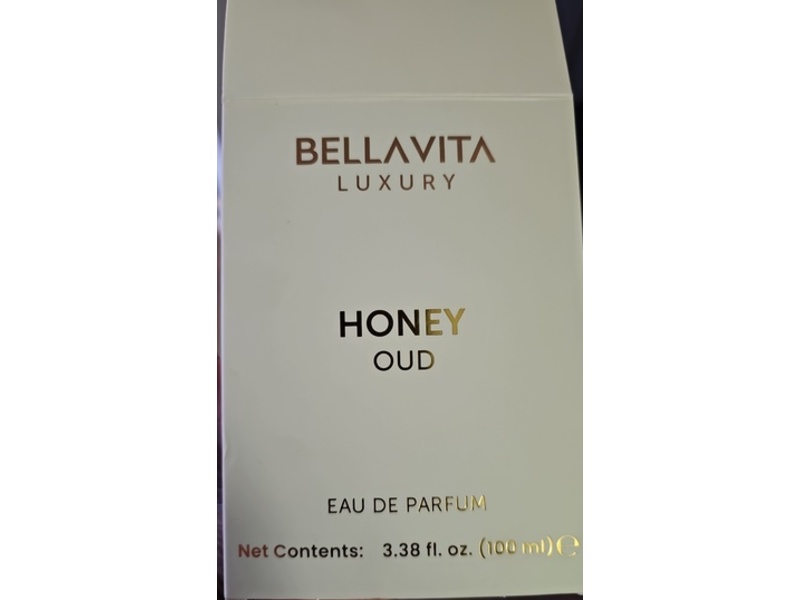Bellavita Eau De Parfum, Honey Oud, 3.38 fl oz/100 mL