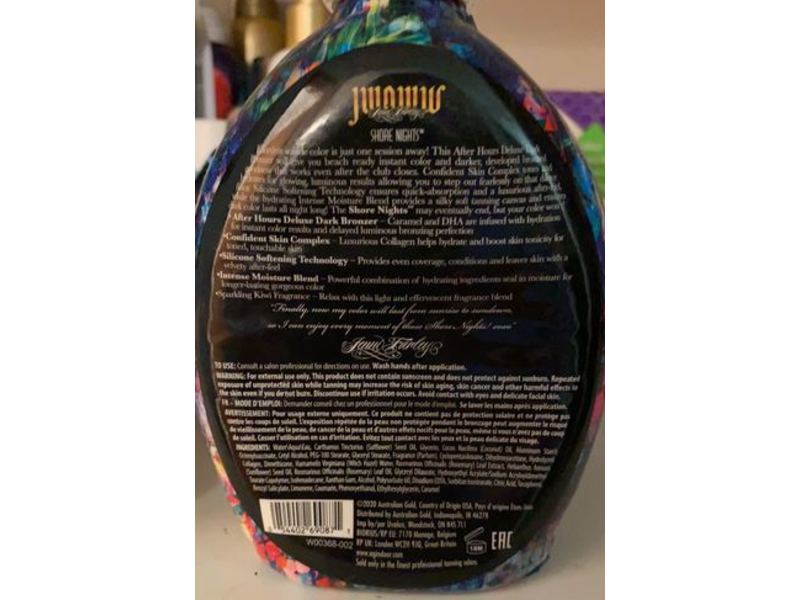 Australian Gold Jwoww Shore Nights After Hours Deluxe Dark Bronzer,13.5 fl oz/400 mL