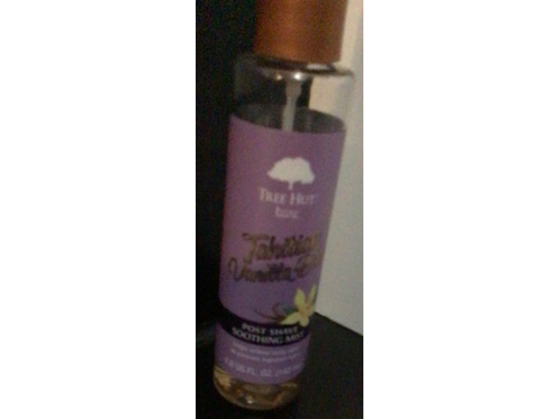 Tree Hut Bare Post Shave Soothing Mist, Tahitian Vanilla Bean, 4.8 fl oz/142 mL