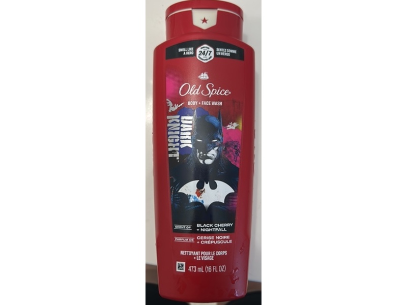 Old Spice Body + Face Wash, Black Cherry + Nightfall, 16 fl oz/473 mL