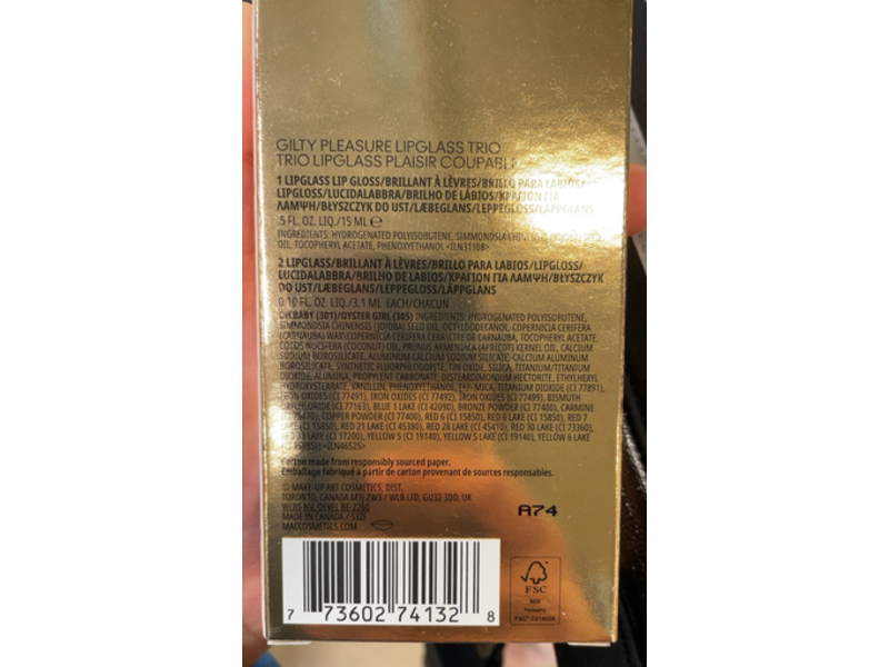 MAC Gilty Pleasure Lipglass Trio Set