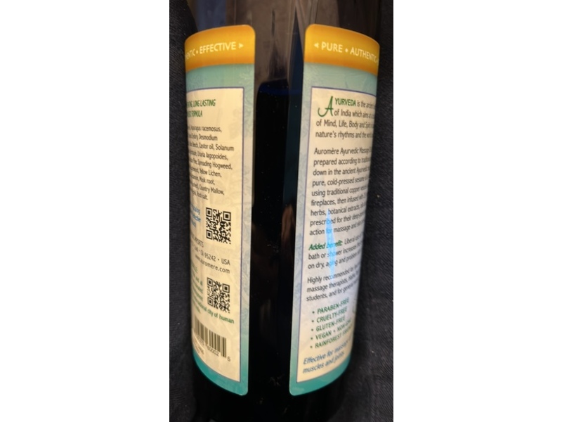 Auromere Ayurvedic Massage Oil, 32 fl oz/946 mL