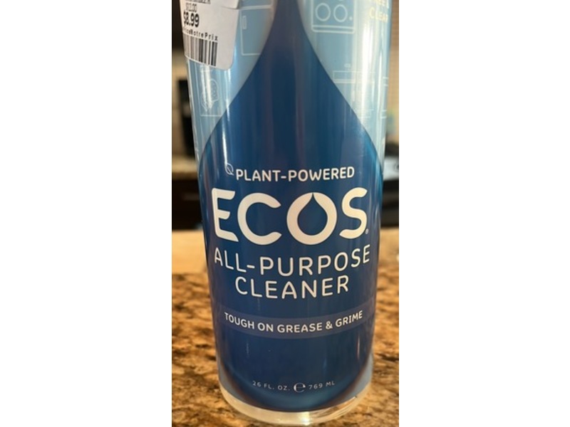 Ecos All-Purpose Cleaner, Free & Clear, 26 fl oz/769 mL