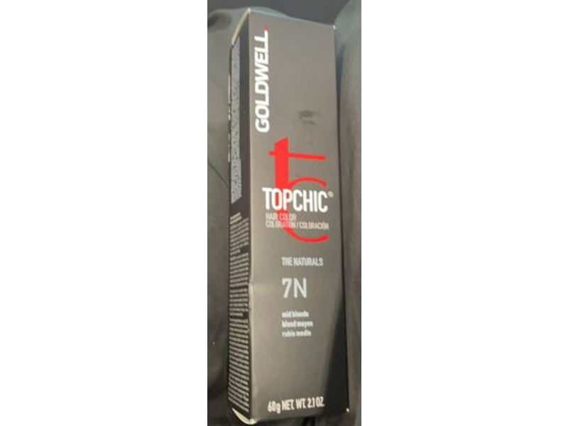Goldwell Topchic Hair Color, The Naturals 7N , Mid Blonde, 2.1 oz/60 g