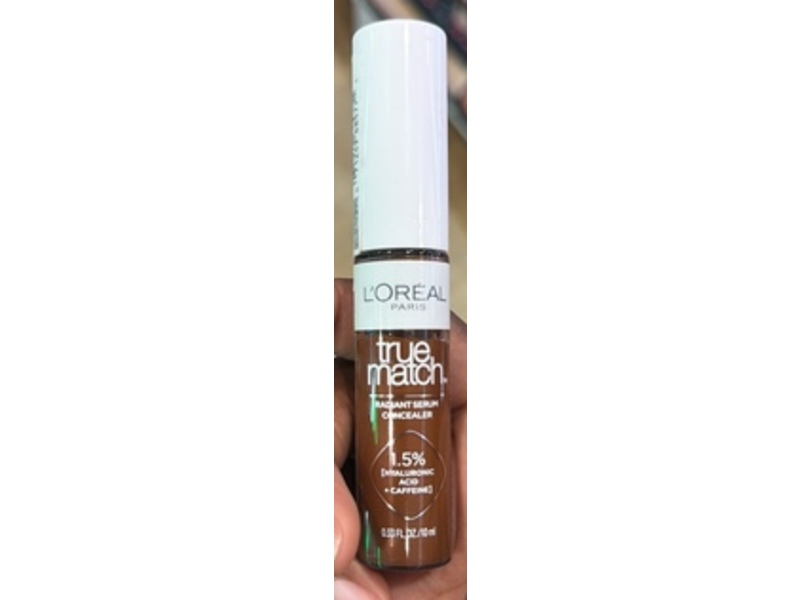 L'Oreal Paris True Match Radiant Serum Concealer, Hyaluronic Acid + Caffeine, W10.5, 0.33 fl oz/10 mL