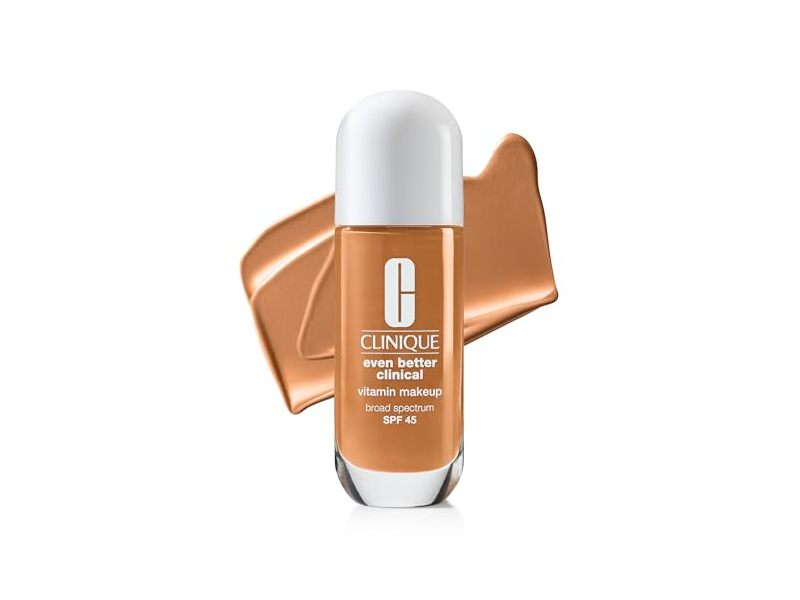 Clinique Even Better Clinical Vitamin Makeup, SPF 45, Medium Deep Warm 1, 1 fl oz/30 mL