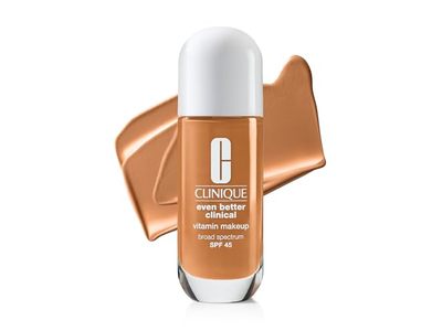 Clinique Even Better Clinical Vitamin Makeup, SPF 45, Medium Deep Warm 1, 1 fl oz/30 mL