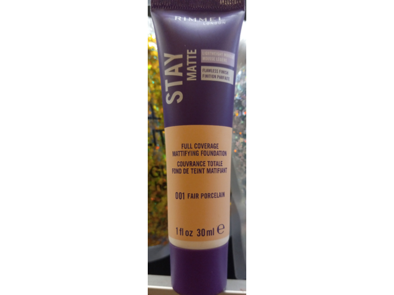 Rimmel Stay Matte Foundation, Fair, 1 fl oz/30 mL