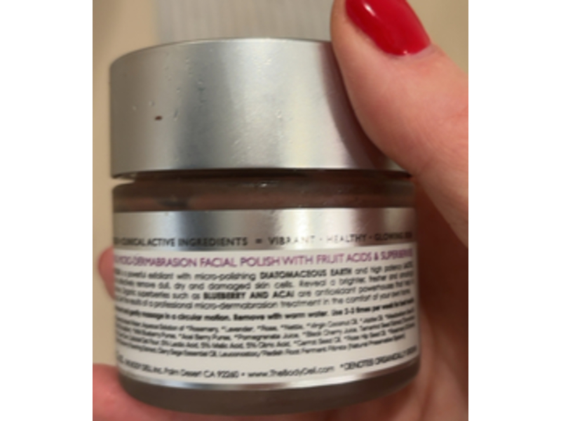 The Body Dell Exfoliating Micro Scrub, Wild Blueberry, 2 oz/60 g