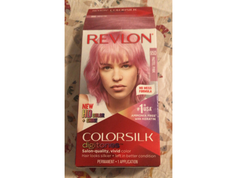 Revlon Colorsilk Digitones Permanent Hair Color Set, 95D Pastel Pink