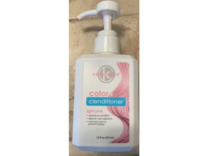 Keracolor Color + Clenditioner, Light Pink, 12 fl oz/355 mL