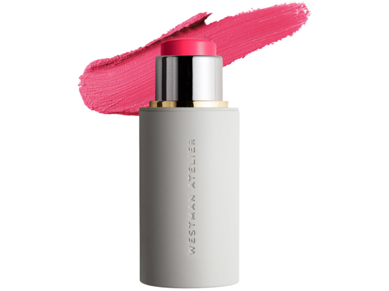 Westman Atelier Petite Baby Cheeks Blush Stick, Poppy Pink, 0.09 oz/2.5 g