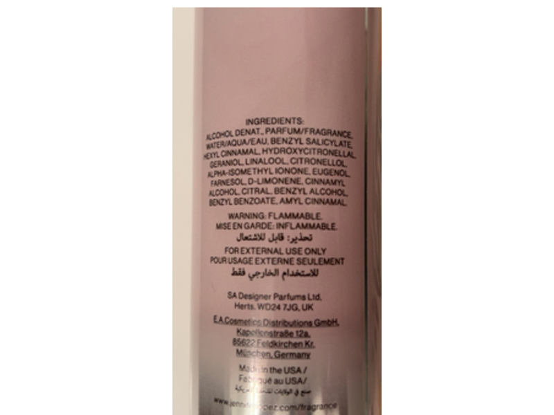 Jennifer Lopez Jlo Glow Fragrance Mist, 8 fl oz/240 mL