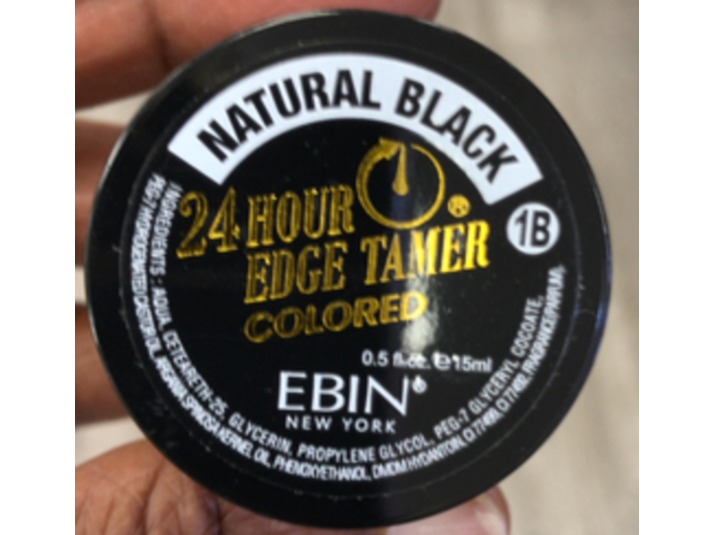 Ebin 24 Hour Colored Edges, Natural Black, 0.5 fl oz/15 mL