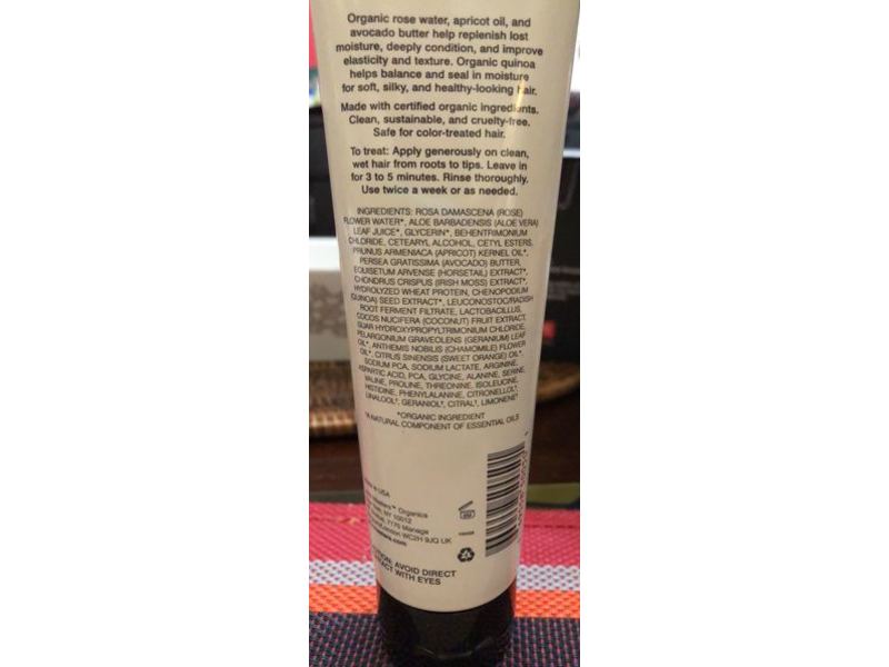 John Masters Organics Hair Mask, Rose & Apricot, 5 fl oz/148 mL