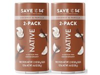 Native Aluminum Free Deodorant, Coconut & Vanilla, 4.6 oz/130 g, Pack Of 2 - thumbnail 1