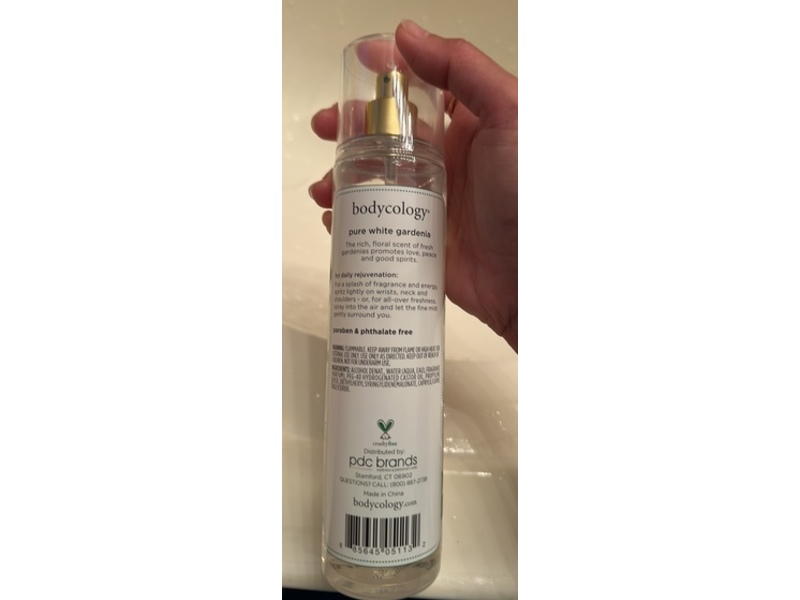 Bodycology Fragrance Body Mist, Pure White Gardenia, 8 oz/237 mL
