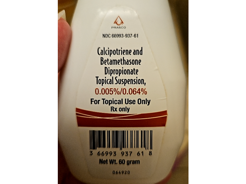 Calcipotriene and Betamethasone Dipropionate Topical Suspension, 0.005% / 0.064%, 60 g, Prasco