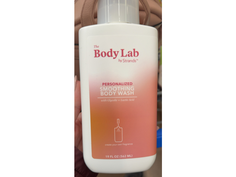 The Body Lab By Strands Personalized Smoothing Body Wash, Glycolic + Lactic Acid, 19 fl oz/562 mL