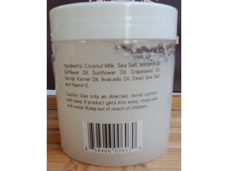 Baebody Body Scrub, Coconut Milk, 10 oz/283 g