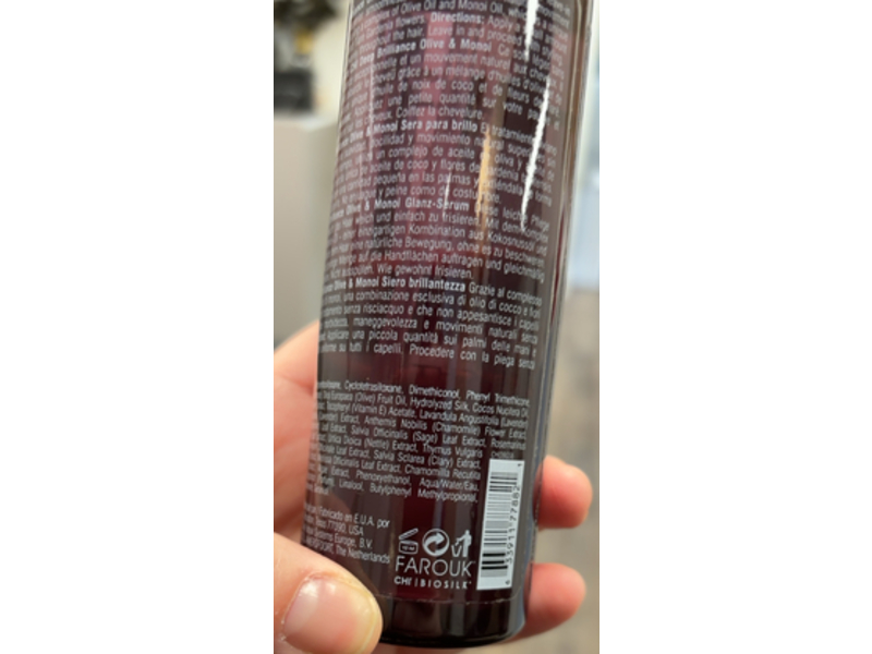 Chi Deep Brilliance Light Weight Leave - In Treatment Shine Serum, Olive & Monoi, 6 fl oz/177 mL