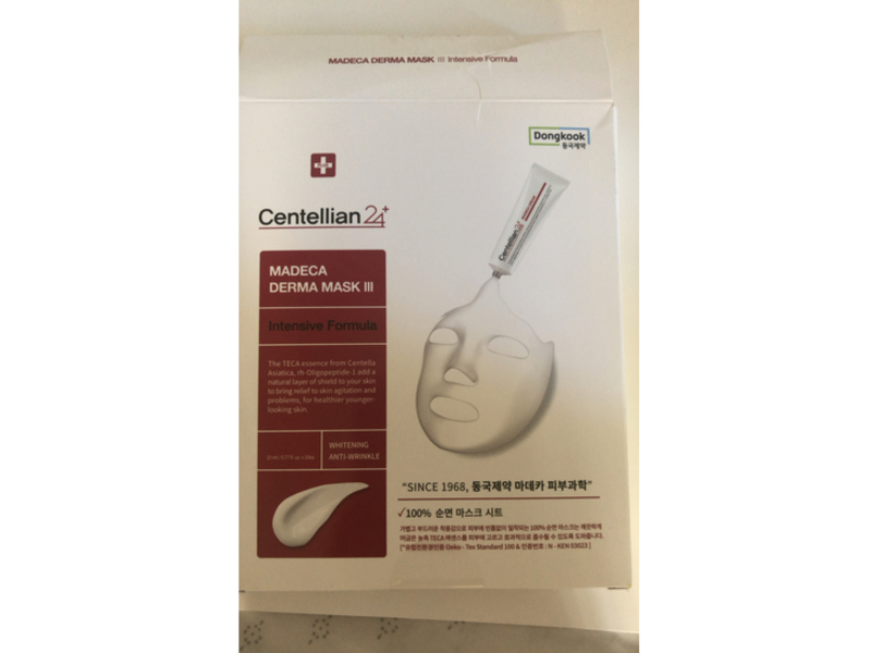 Centellian 24 Madeca Derma Mask, Intensive Formula, 0.77 fl oz/23 mL, Pack of 10