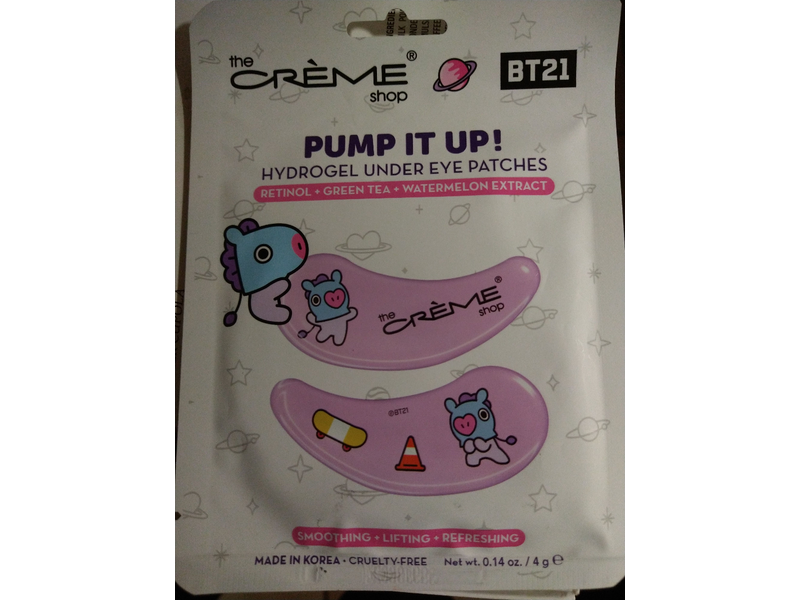 Creme Hydrogel Under Eye Patches, Pump It Up, 0.14 oz/4 g
